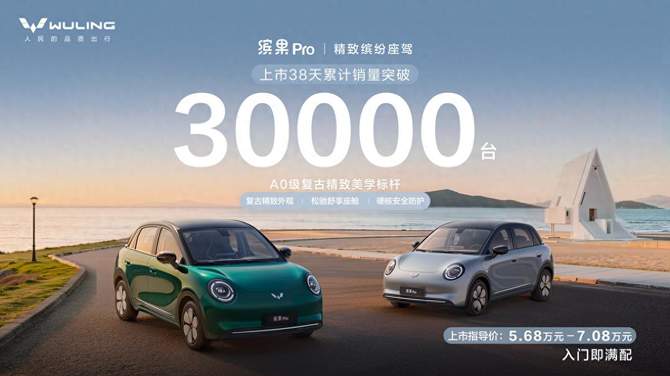 A0级精致代步车新标杆！缤果Pro上市38天销量突破3万台